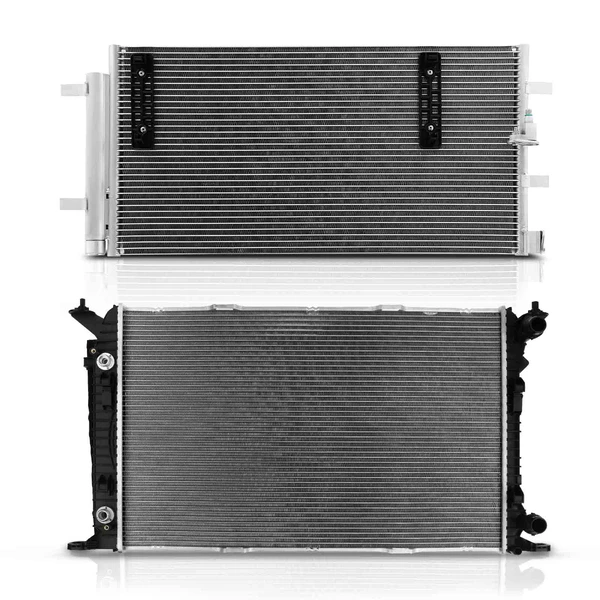 Radiator & AC Condenser Cooling Kit for Audi A6 2012-2015 A6 Quattro L4 2.0L