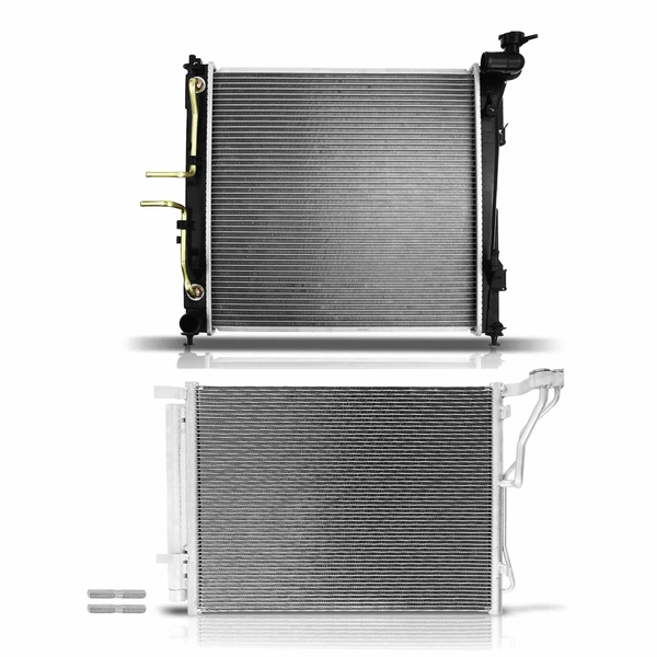 Radiator & AC Condenser Cooling Kit for Hyundai Sonata 11-14 Kia Optima 11-15