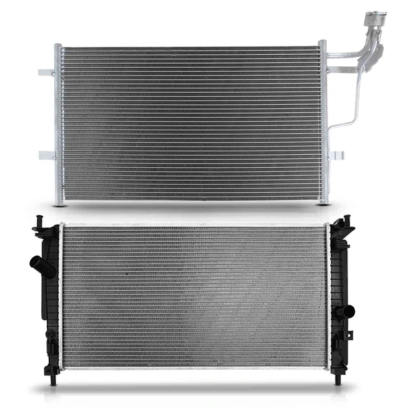Radiator & AC Condenser Cooling Kit for Mazda 3 2010-2013 L4 2.0L L4 2.3L 2.5L