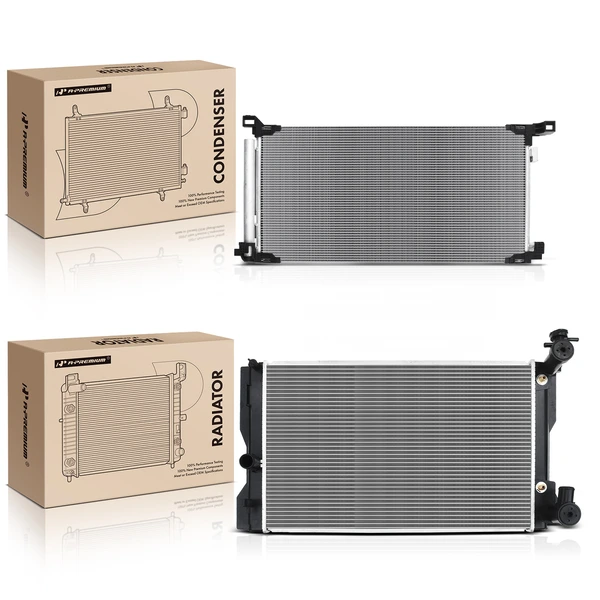 Radiator & AC Condenser Cooling Kit for Toyota Corolla 2019 L4 1.8L