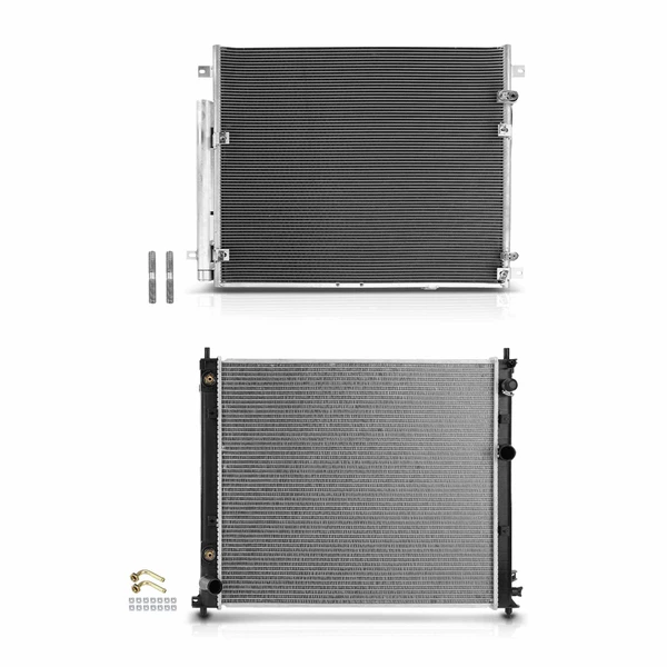 Radiator & AC Condenser Cooling Kit for 2007-2009 Cadillac SRX