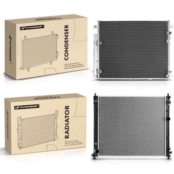 Radiator & AC Condenser Cooling Kit for Cadillac SRX 2007-2009 3.6L Automatic