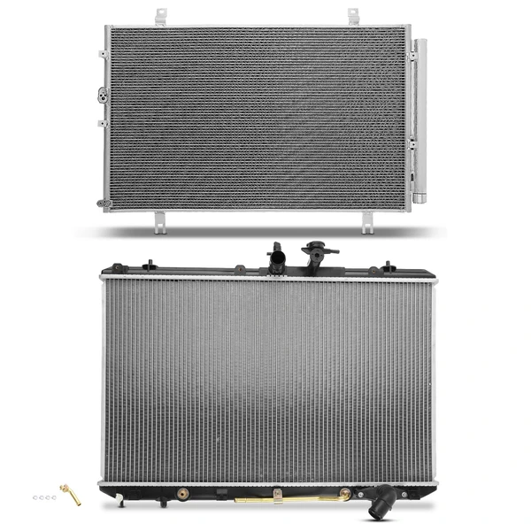 Radiator & AC Condenser Cooling Kit for Toyota Highlander 2009-2013 L4 2.7L