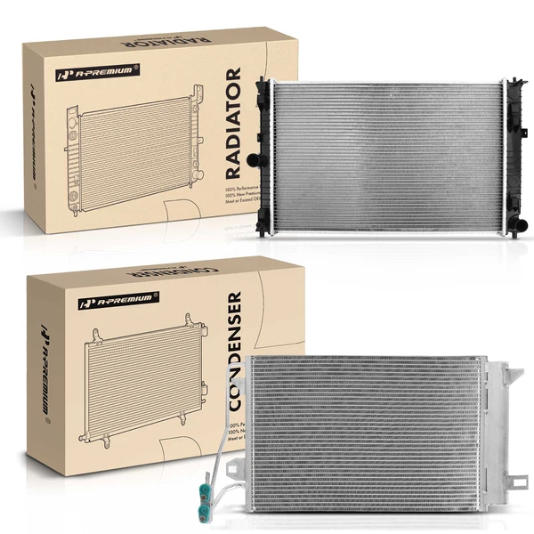 Radiator & AC Condenser Cooling Kit for 2010-2011 Mercury Milan