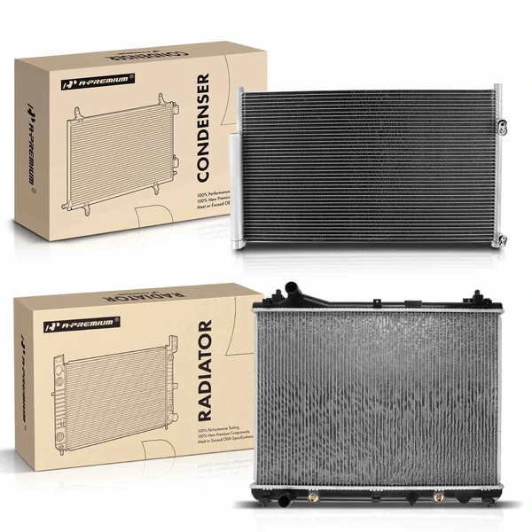 Radiator & AC Condenser Cooling Kit for Suzuki Grand Vitara 2009-2013 L4 2.4L