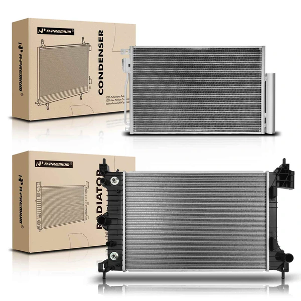 Radiator & AC Condenser Cooling Kit for Chevrolet Sonic 2012-2018 L4 1.8L