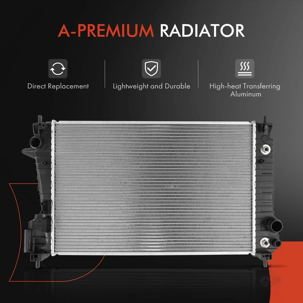 3 Pcs Radiator & AC Condenser & Cooling Fan Kit for Chevrolet Sonic 2012-2020 L4 1.4L