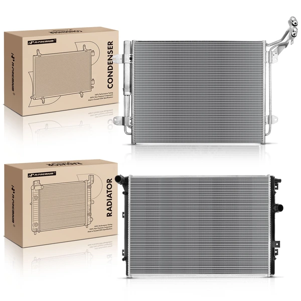 Radiator & AC Condenser Cooling Kit for Volkswagen Tiguan 2009-2017 Tiguan Limited