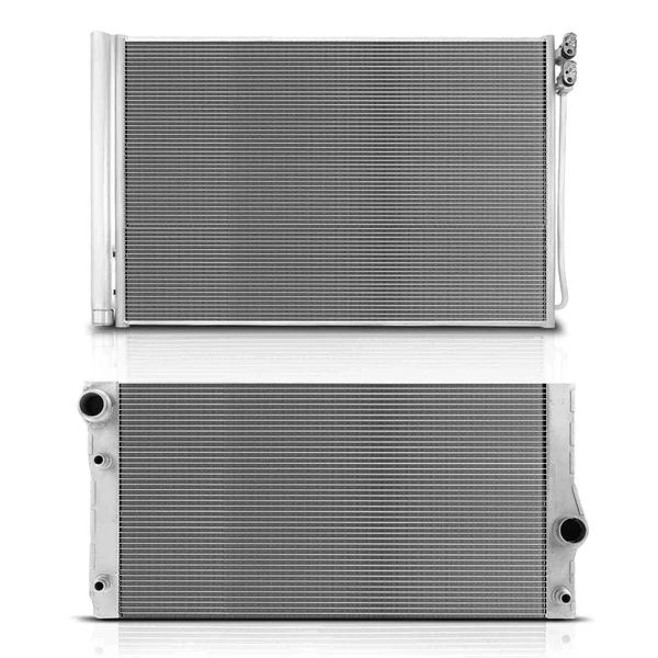Radiator & AC Condenser Cooling Kit for BMW 535i 2011-2016 535i GT 740i 740Li