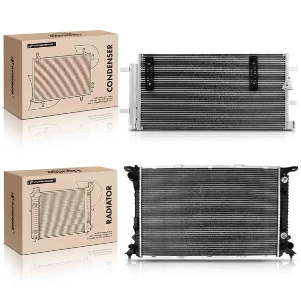 Radiator & AC Condenser Cooling Kit for 2012-2018 Audi A6 Quattro