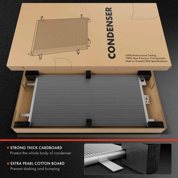 Radiator & AC Condenser Cooling Kit for Hyundai Equus 2011 V8 4.6L Automatic