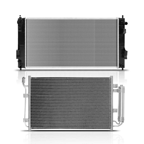 Radiator & AC Condenser Cooling Kit for Nissan LEAF 2011-2012 Electric
