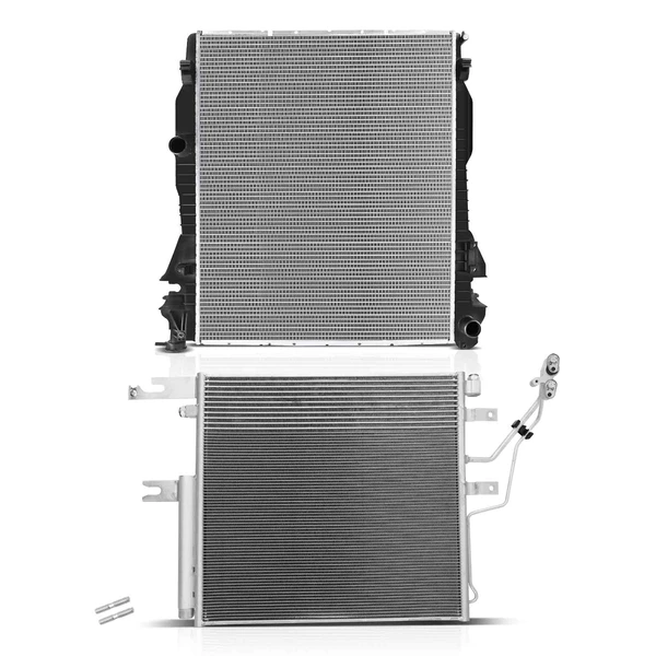 Radiator & AC Condenser Cooling Kit for 2010 Dodge Ram 3500 6.7L l6
