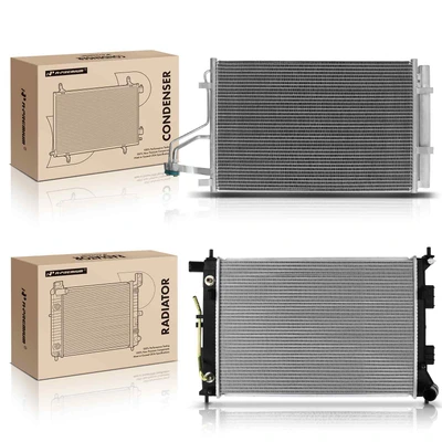 Radiator & AC Condenser Cooling Kit for Hyundai Elantra 2011-2013 L4 1.8L Sedan