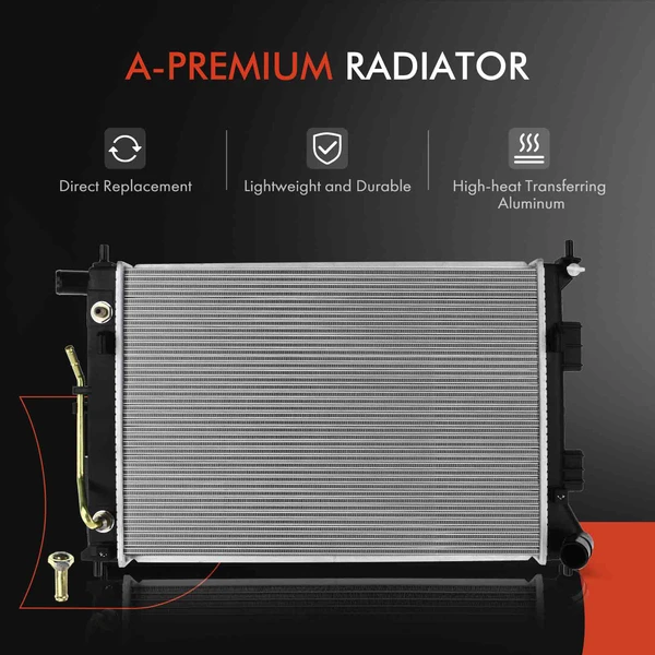 3 Pcs Radiator & AC Condenser & Cooling Fan Kit for Hyundai Elantra 2011-2013