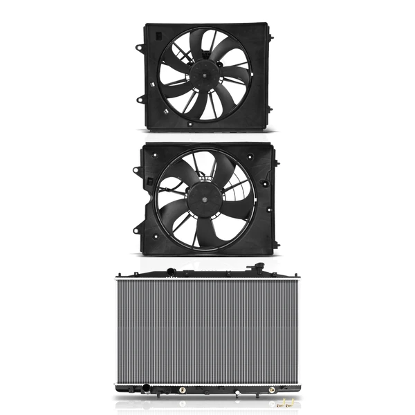 3 Pcs Radiator & Cooling Fan Assembly Kit for Honda Odyssey 2011-2017