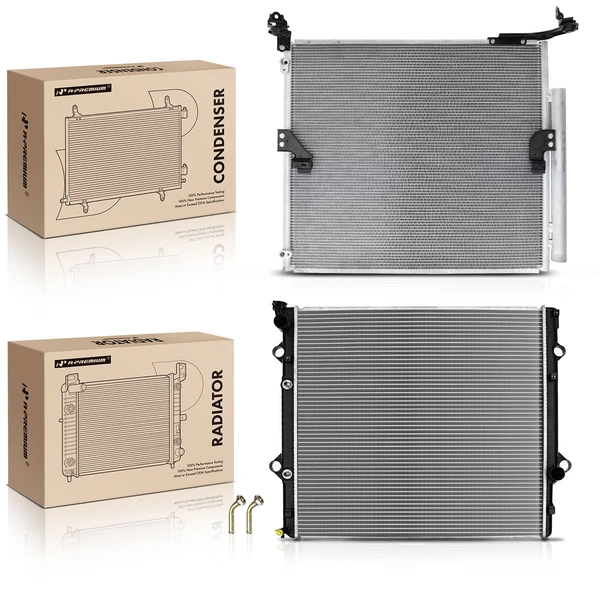 Radiator & AC Condenser Cooling Kit for Lexus GX460 2010-2018 V8 4.6L Automatic
