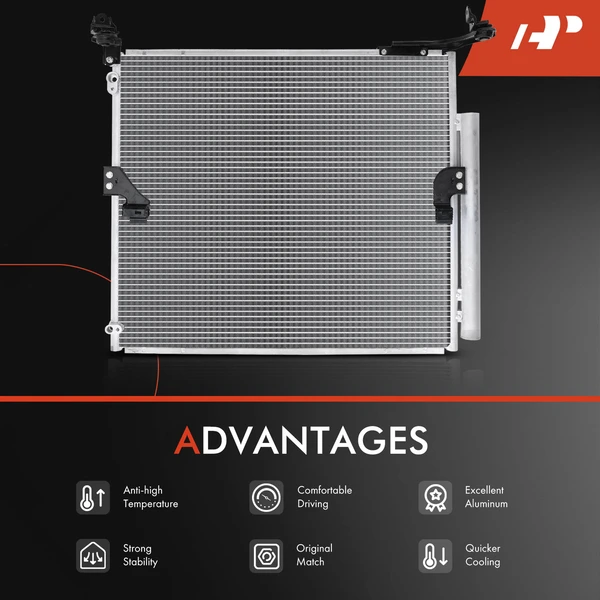 Radiator & AC Condenser Cooling Kit for Lexus GX460 2010-2018 V8 4.6L Automatic