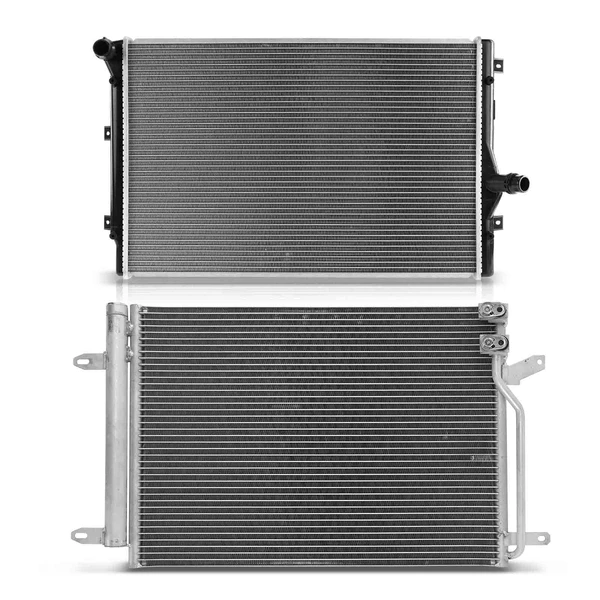 Radiator & AC Condenser Cooling Kit for Volkswagen Beetle Jetta 2012-2013 2.0L