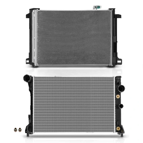 Radiator & AC Condenser Cooling Kit for Mercedes-Benz C300 C350 GLK250 E250 E350