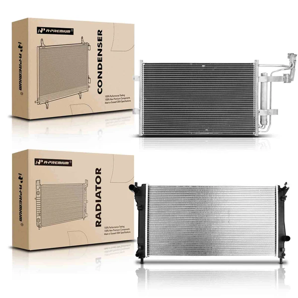 Radiator & AC Condenser Cooling Kit for Mazda 5 2012-2017 L4 2.5L