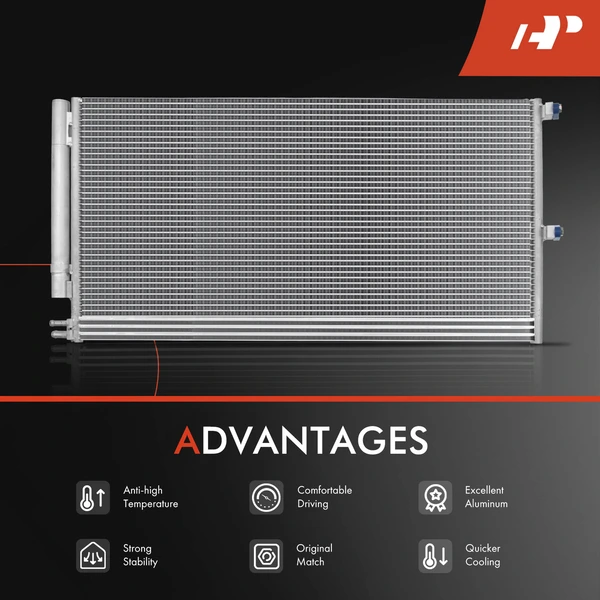 Radiator & AC Condenser Cooling Kit for Ford F-150 2011-2014 3.5L 3.7L