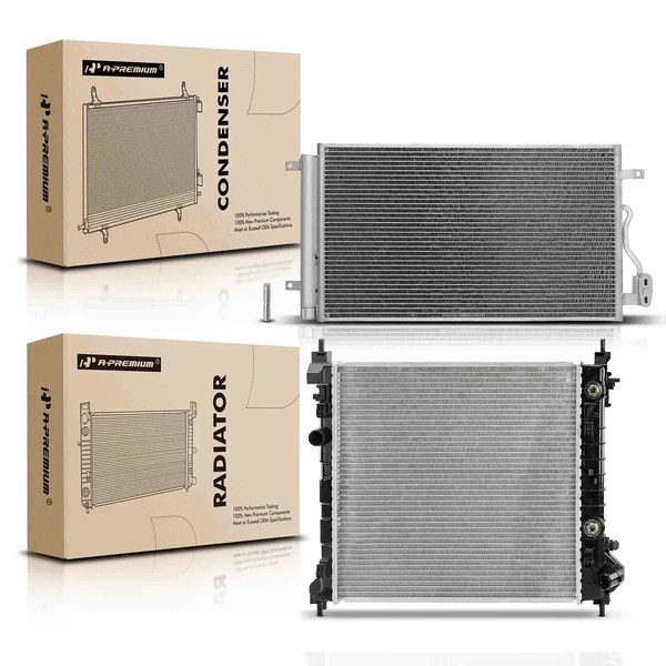 Radiator & AC Condenser Cooling Kit for Chevrolet Spark EV 2014 BATTERY EV