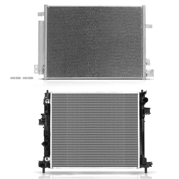 Radiator & AC Condenser Cooling Kit for 2013-2015 Cadillac ATS