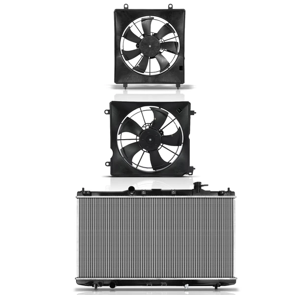 3 Pcs Radiator & Cooling Fan Assembly Kit for Acura TLX 2015-2020 Honda Accord
