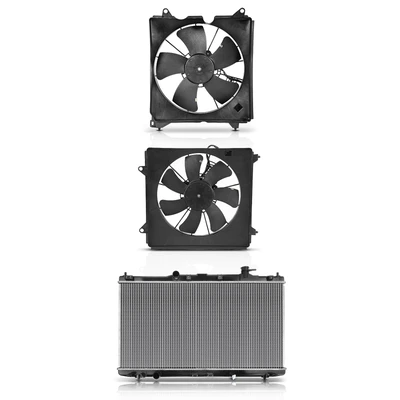 3 Pcs Radiator & Cooling Fan Assembly Kit