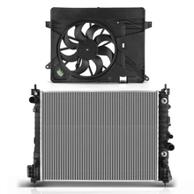 2 Pcs Radiator & Cooling Fan Assembly Kit for 2014-2021 Buick Encore
