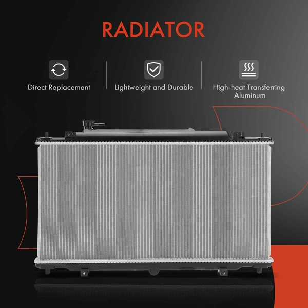 3 Pcs Radiator & AC Condenser & Cooling Fan Kit for Mazda 6 2014-2020