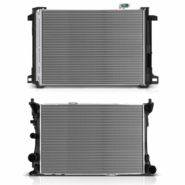 Radiator & AC Condenser Cooling Kit for Mercedes-Benz C250 SLK250 2012-2015 1.8L