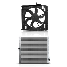 2 Pcs Radiator & Cooling Fan Assembly Kit for 2007-2010 BMW X5