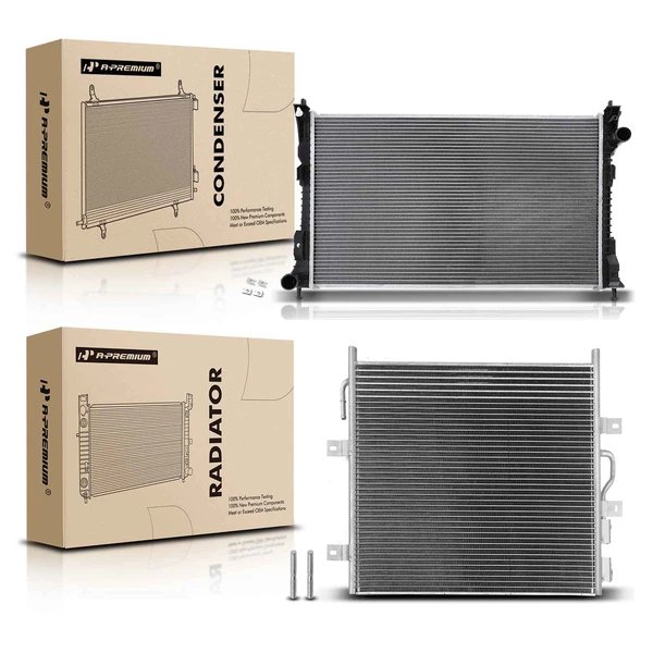 Radiator & AC Condenser Cooling Kit for Ford Taurus 2010-2011 Lincoln MKS