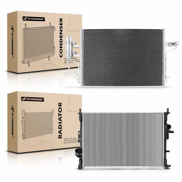 Radiator & AC Condenser Cooling Kit for Ford Escape 2013-2016 L4 2.0L