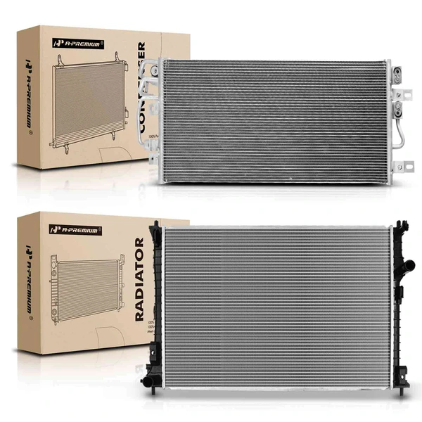 Radiator & AC Condenser Cooling Kit for Ford Explorer 2012-2015 2.0L