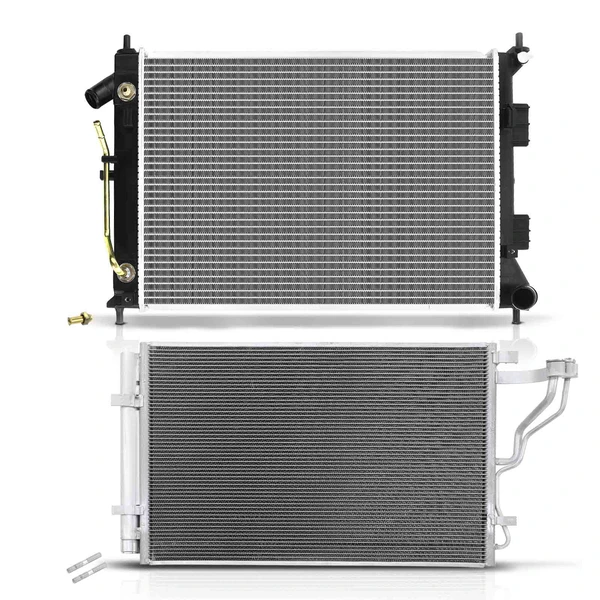 Radiator & AC Condenser Cooling Kit for Hyundai Elantra Coupe Kia Forte Koup