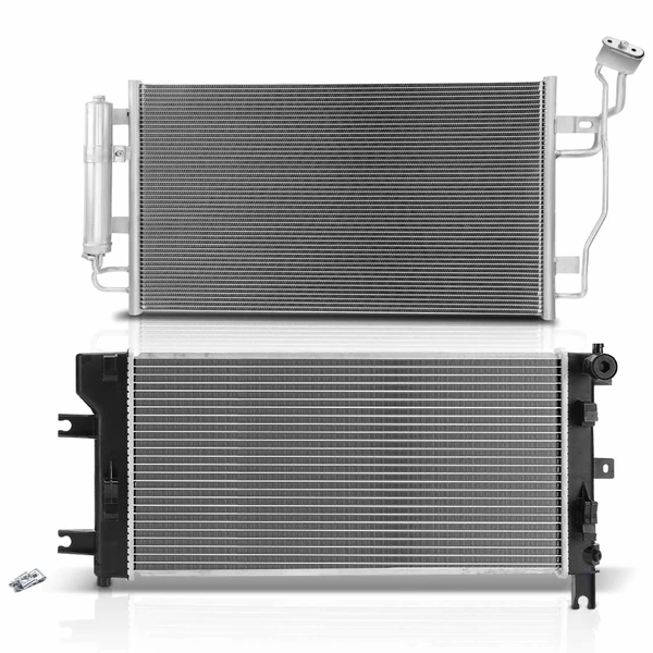 Radiator & AC Condenser Cooling Kit for Nissan Leaf S 2013-2017 BATTERY EV