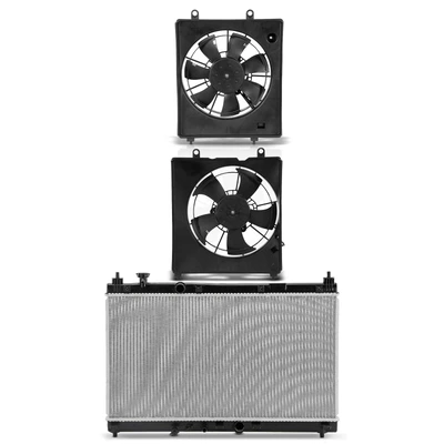 3 Pcs Radiator & Cooling Fan Assembly Kit