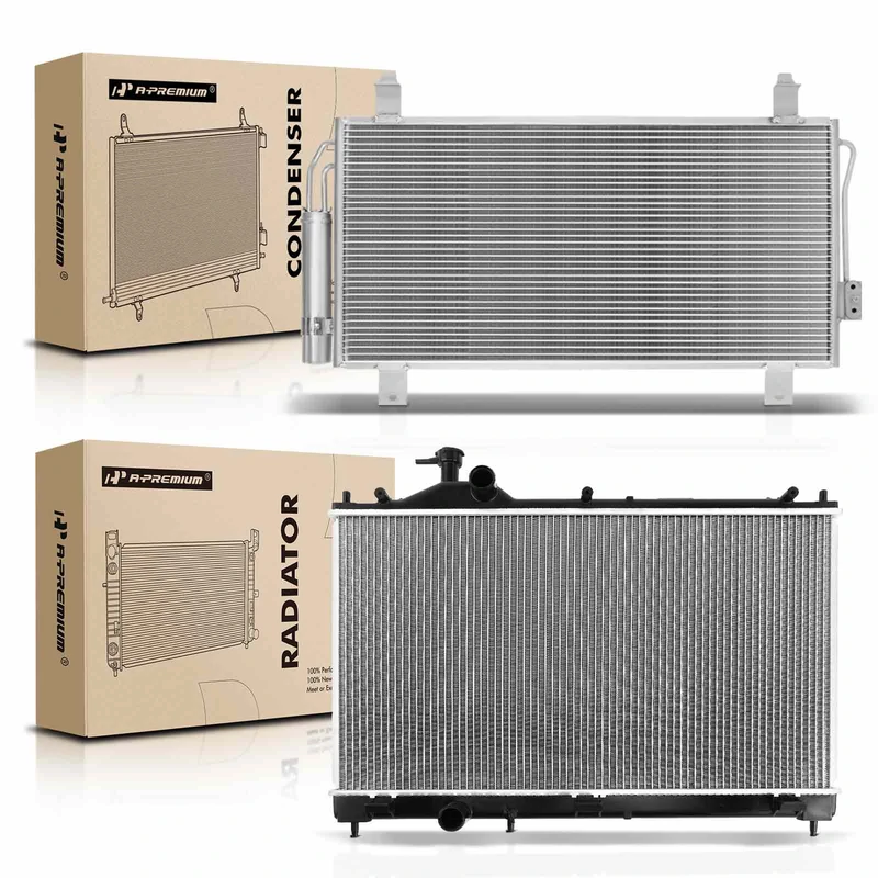 Radiator & AC Condenser Cooling Kit for Mitsubishi Outlander 2014-2016 2.4L 3.0L