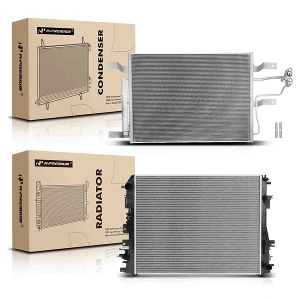 Radiator & AC Condenser Cooling Kit for 2014-2018 Ram 3500