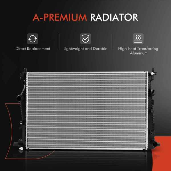 3 Pcs Radiator & AC Condenser & Cooling Fan Kit for Chrysler 200 2015-2017 2.4L 3.6L