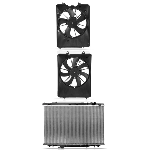 3 Pcs Radiator & Cooling Fan Assembly Kit for 2016-2021 Honda Pilot
