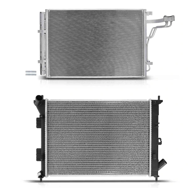 Radiator & AC Condenser Cooling Kit for Kia Soul 2014-2016 1.6L 2.0L