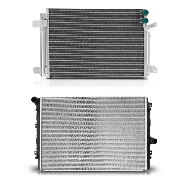 Radiator & AC Condenser Cooling Kit for Volkswagen Beetle 2016-2019 Jetta 2016-2018