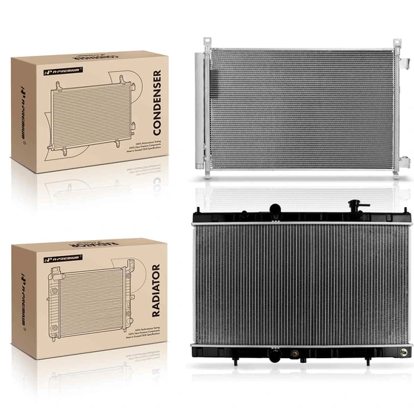 Radiator & AC Condenser Cooling Kit for Nissan Rogue 2017-2019 L4 2.0L