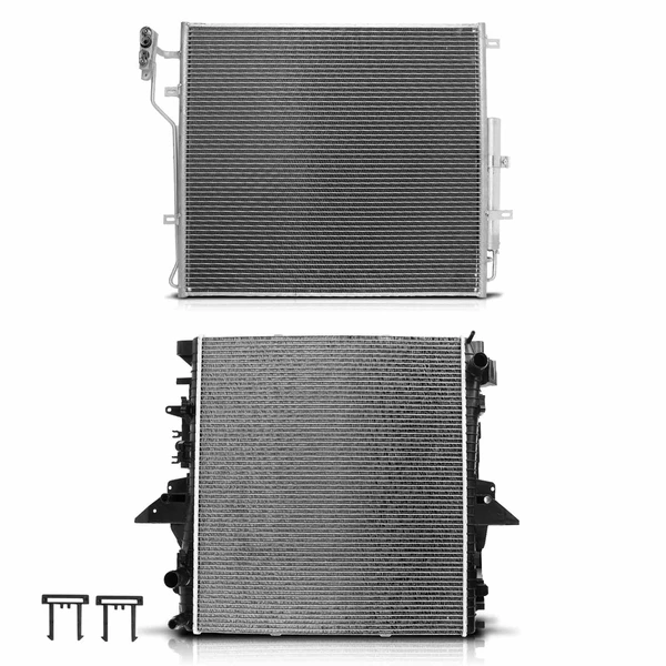 Radiator & AC Condenser Cooling Kit for Land Rover LR4 10-16 Range Rover Sport
