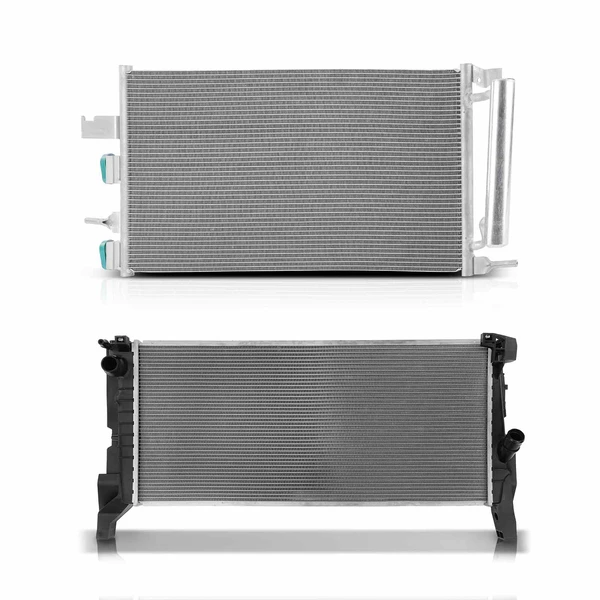 Radiator & AC Condenser Cooling Kit for Mini Cooper 2015-2016 2018-2019 L4 2.0L