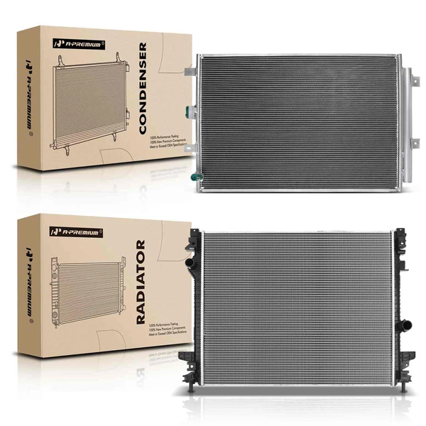 Radiator & AC Condenser Cooling Kit for Ford Edge Lincoln Nautilus 2019-2021